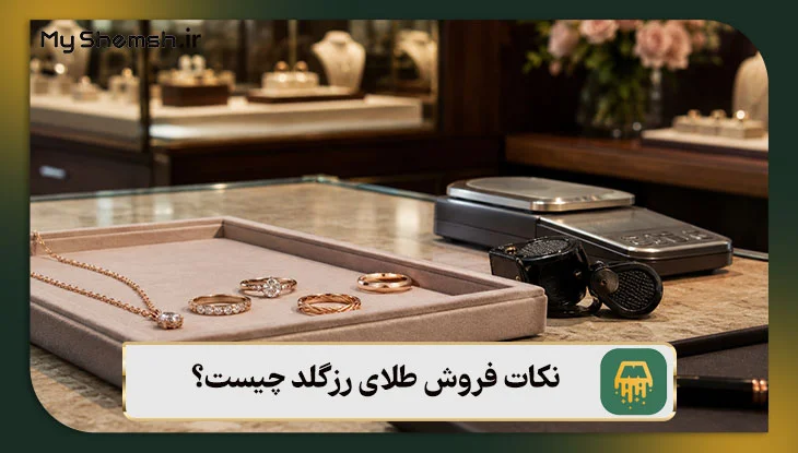 نکات فروش طلای رزگلد چیست؟