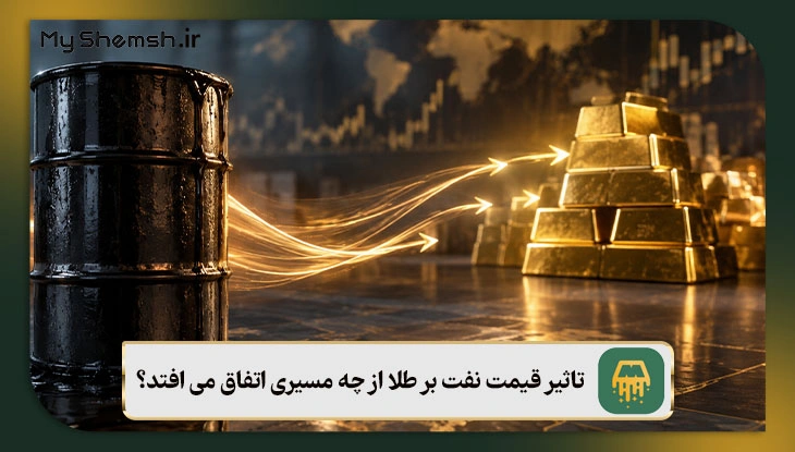 تاثیر قیمت نفت بر طلا از چه مسیری اتفاق می افتد؟