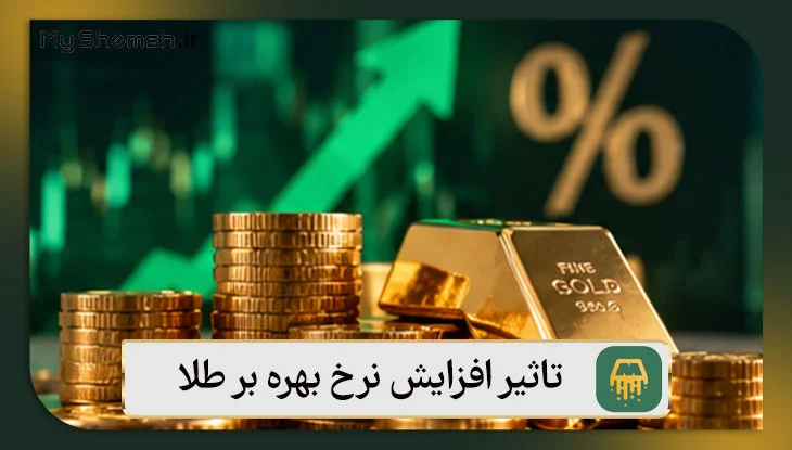 تاثیر افزایش نرخ بهره بر طلا