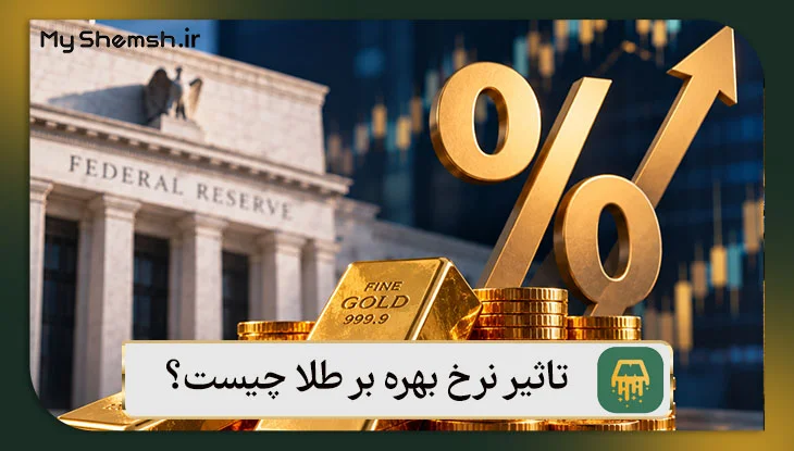تاثیر نرخ بهره بر طلا چیست؟ 5 عامل اثرگذار بر نرخ بهره و طلا